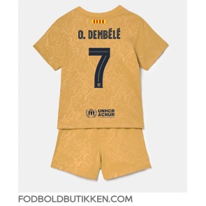 Barcelona Ousmane Dembele #7 Udebanetrøje Børn 2022-23 Kortærmet (+ Korte bukser)